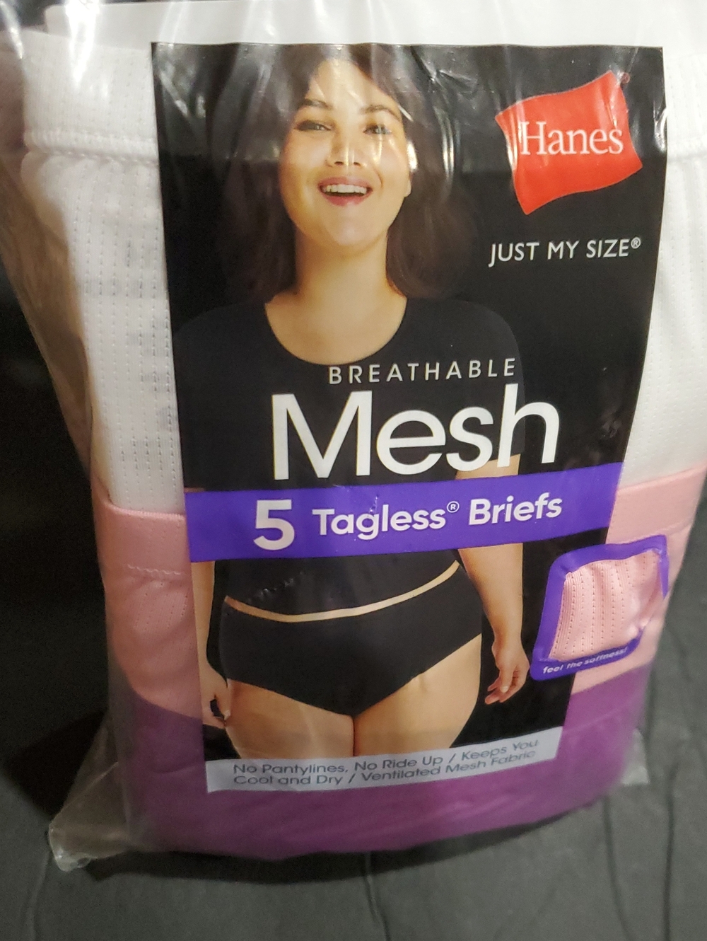 Hanes Women's Breathable Briefs Underwear Panties 5-Pack size 14/6X brand new